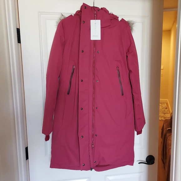 ATHLETA New Rainout Outbound Parka TALL - Decadent Red - Picture 3 of 12
